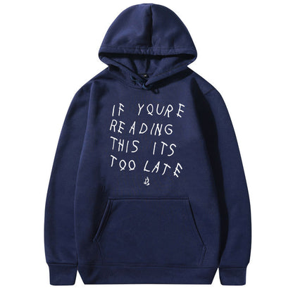 Drake Letter Print Hoodie