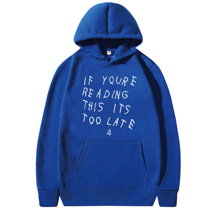 Drake Letter Print Hoodie