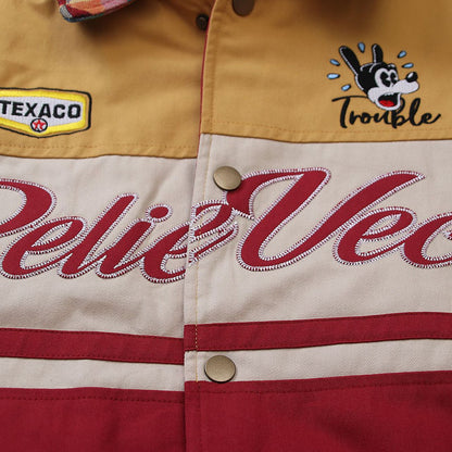 Retro Polo Collar Jacket