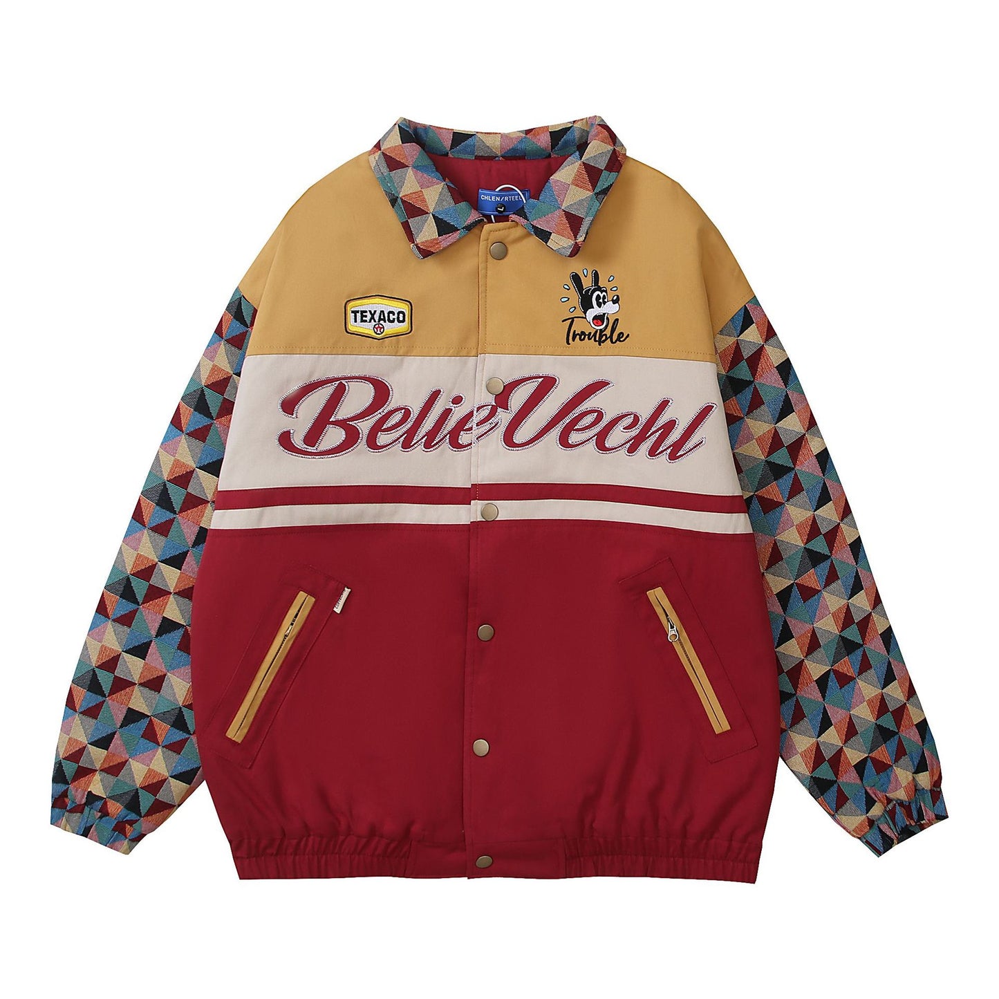 Retro Polo Collar Jacket