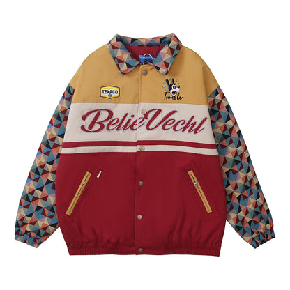 Retro Polo Collar Jacket