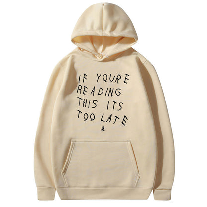 Drake Letter Print Hoodie