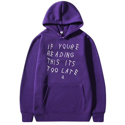 Drake Letter Print Hoodie
