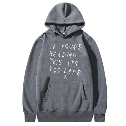 Drake Letter Print Hoodie