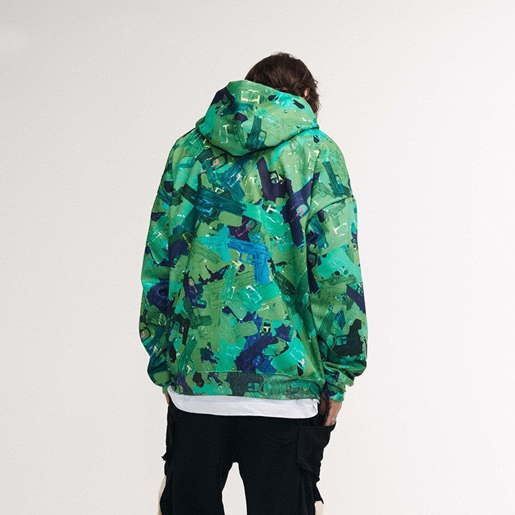 Velvet Padded Relaxed Hoodie