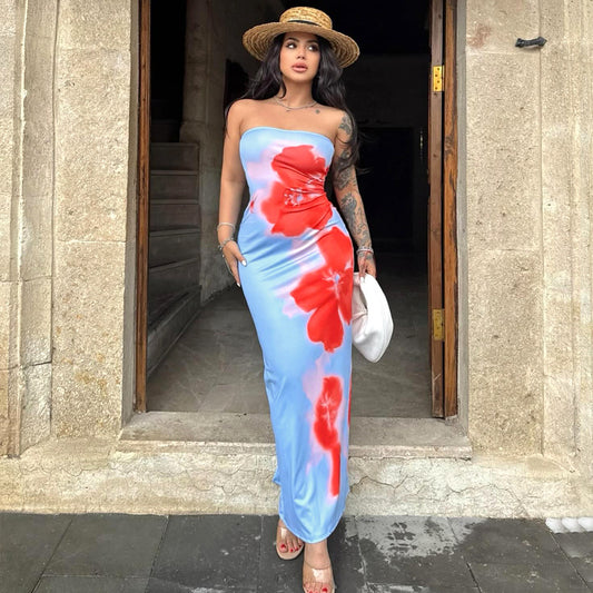 Slim Slit Party Beach Dress