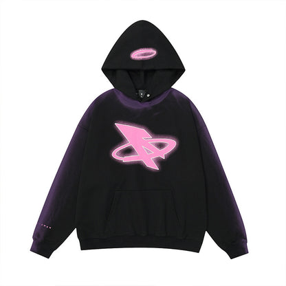 Vintage Printed Hoodie