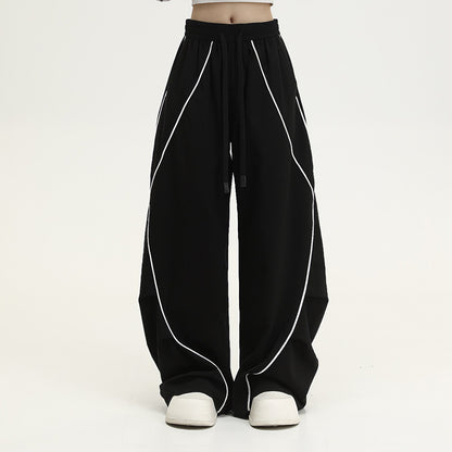 Pleated Hip Hop Sports Wide-leg Pants