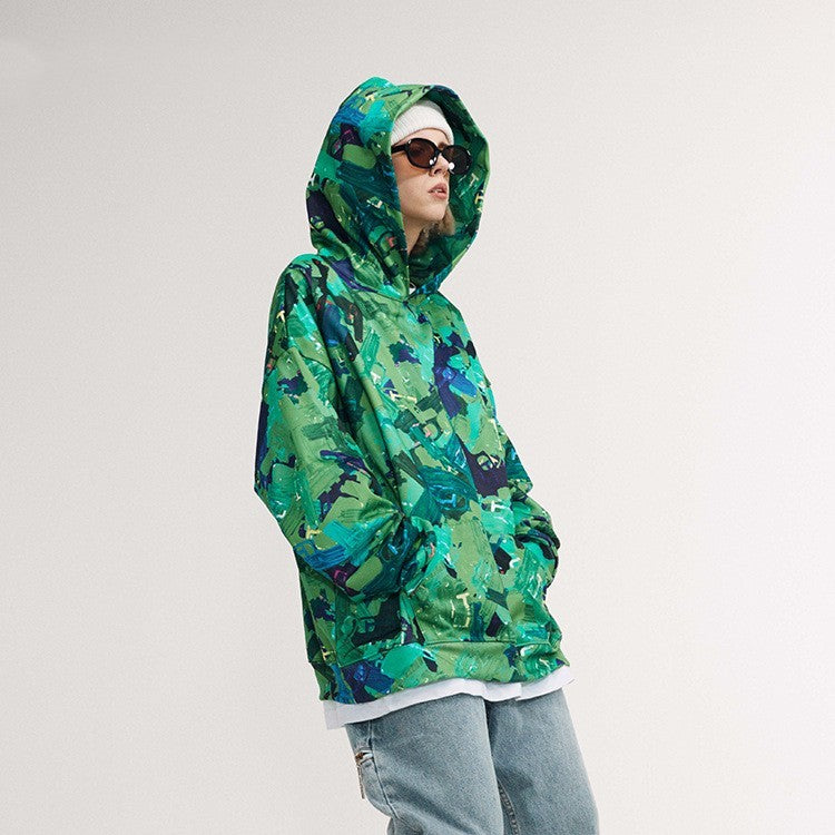 Velvet Padded Relaxed Hoodie