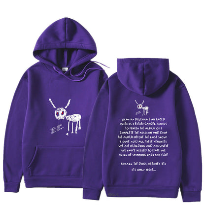 Drake "For All The Dogs" Letter Print Hoodie
