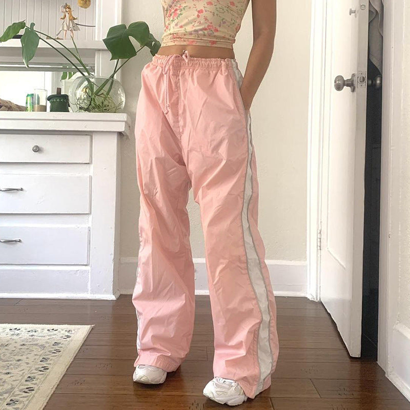 Elastic Low Waist Casual Pants