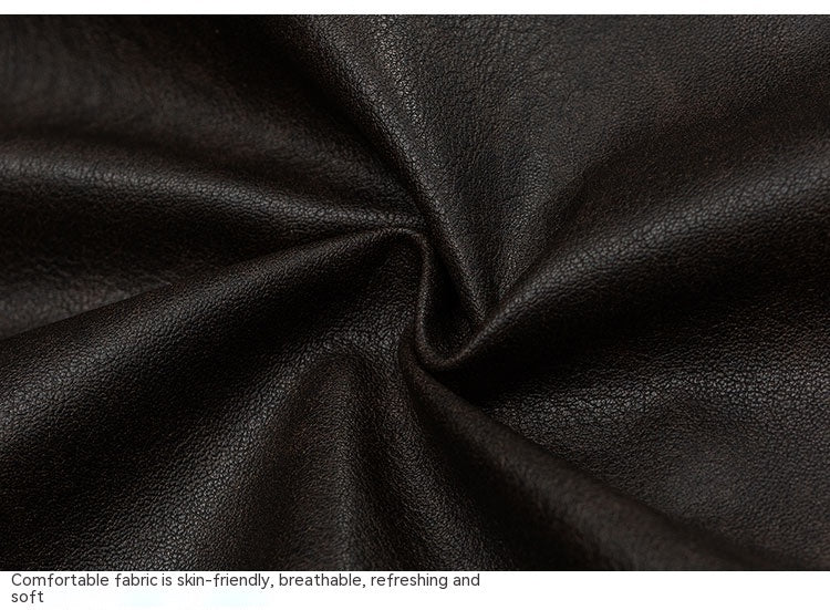 American Retro Butterfly Leather Jacket